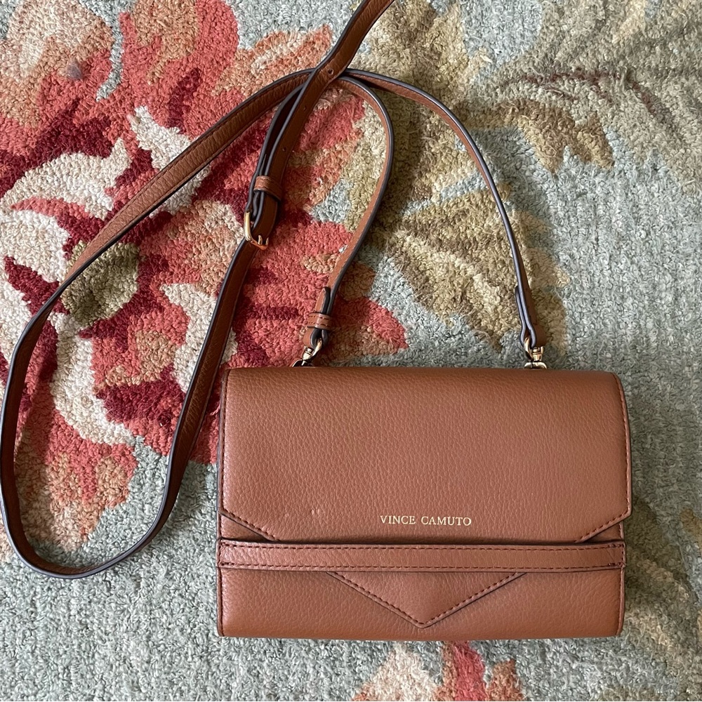 Vince Camuto Tan Crossbody Bag
